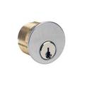 Ilco 1 1/8" Mortise Cylinder, 5-Pin, Schlage C Keyway, Adams Rite Cam, Keyed different, Satin Chro ILCO-7185SC2-26D-KD